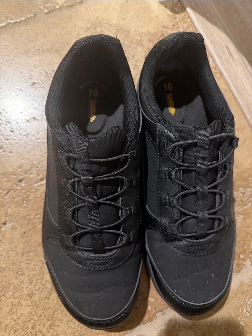 Women's All-Black Lace-Up Casual Sneakers